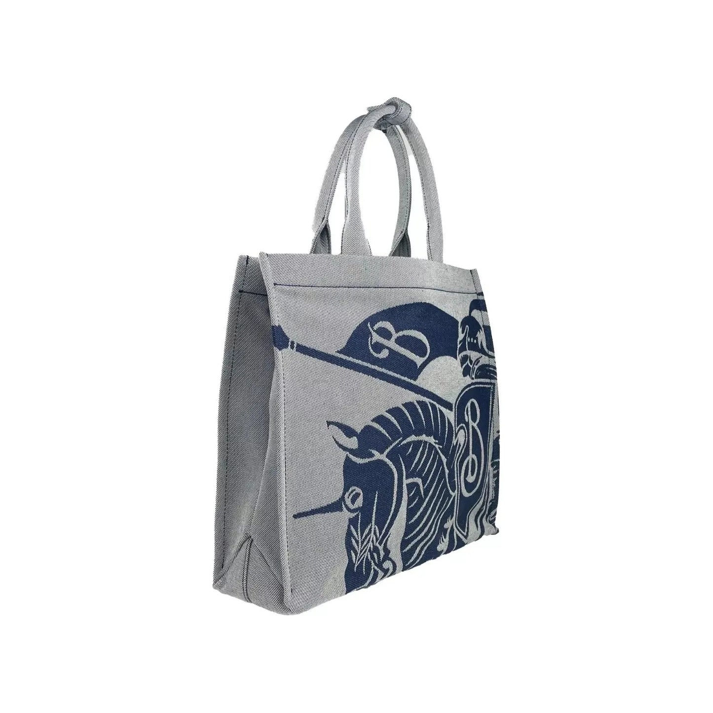 Burberry Navy EKD Canvas Tote Bag With Coin Pouch 40779