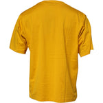 Dolce & Gabbana Dark Yellow Logo Cotton Men Crew Neck T-shirt TSH90012-48