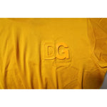 Dolce & Gabbana Dark Yellow Logo Cotton Men Crew Neck T-shirt TSH90012-48