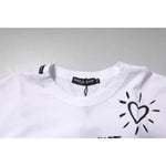 Dolce & Gabbana White Floral Print Cotton Crew Neck T-shirt TSH90022-48