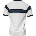 Dolce & Gabbana White Logo Print Cotton Men Crew Neck T-shirt TSH90036-46