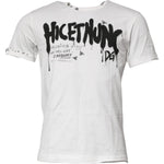 Dolce & Gabbana White Graphic Print Cotton Crew Neck T-shirt TSH90045-46