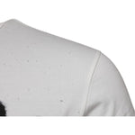 Dolce & Gabbana White Graphic Print Cotton Crew Neck T-shirt TSH90045-46