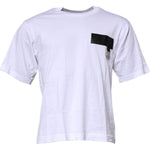 Dolce & Gabbana White Logo Patch Cotton Crew Neck T-shirt TSH90047-44