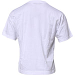 Dolce & Gabbana White Logo Patch Cotton Crew Neck T-shirt TSH90047-44