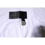 Dolce & Gabbana White Logo Patch Cotton Crew Neck T-shirt TSH90047-44