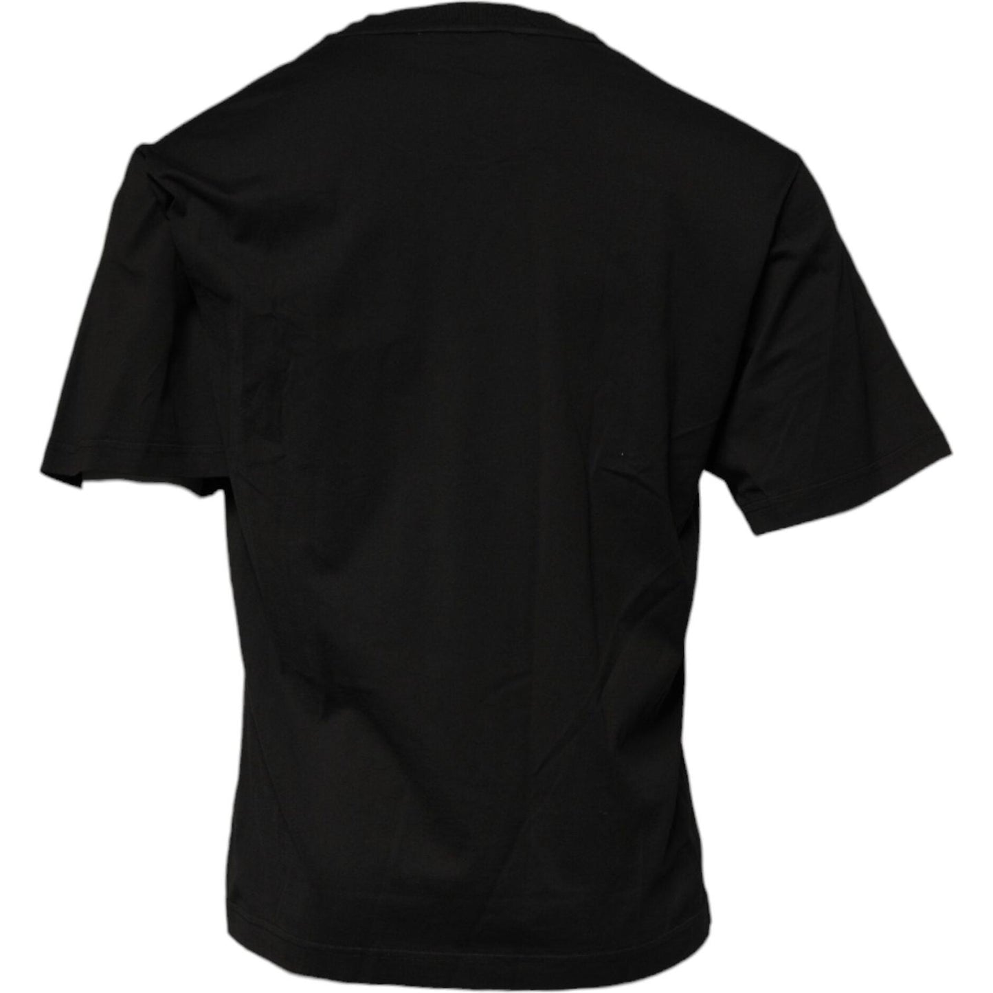 Dolce & Gabbana Black DG Logo Cotton Crew Neck T-shirt TSH90056-48