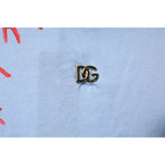 Dolce & Gabbana Light Blue Coral Cotton Men Crew Neck T-shirt TSH878651-46