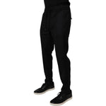 Dolce & Gabbana Black Wool Jogger Jogging Pants PAN75222-48