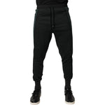 Dolce & Gabbana Black Cotton Blend Jogger Sweatpants Pants PAN76037-44