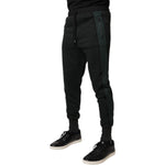 Dolce & Gabbana Black Cotton Blend Jogger Sweatpants Pants PAN76037-44