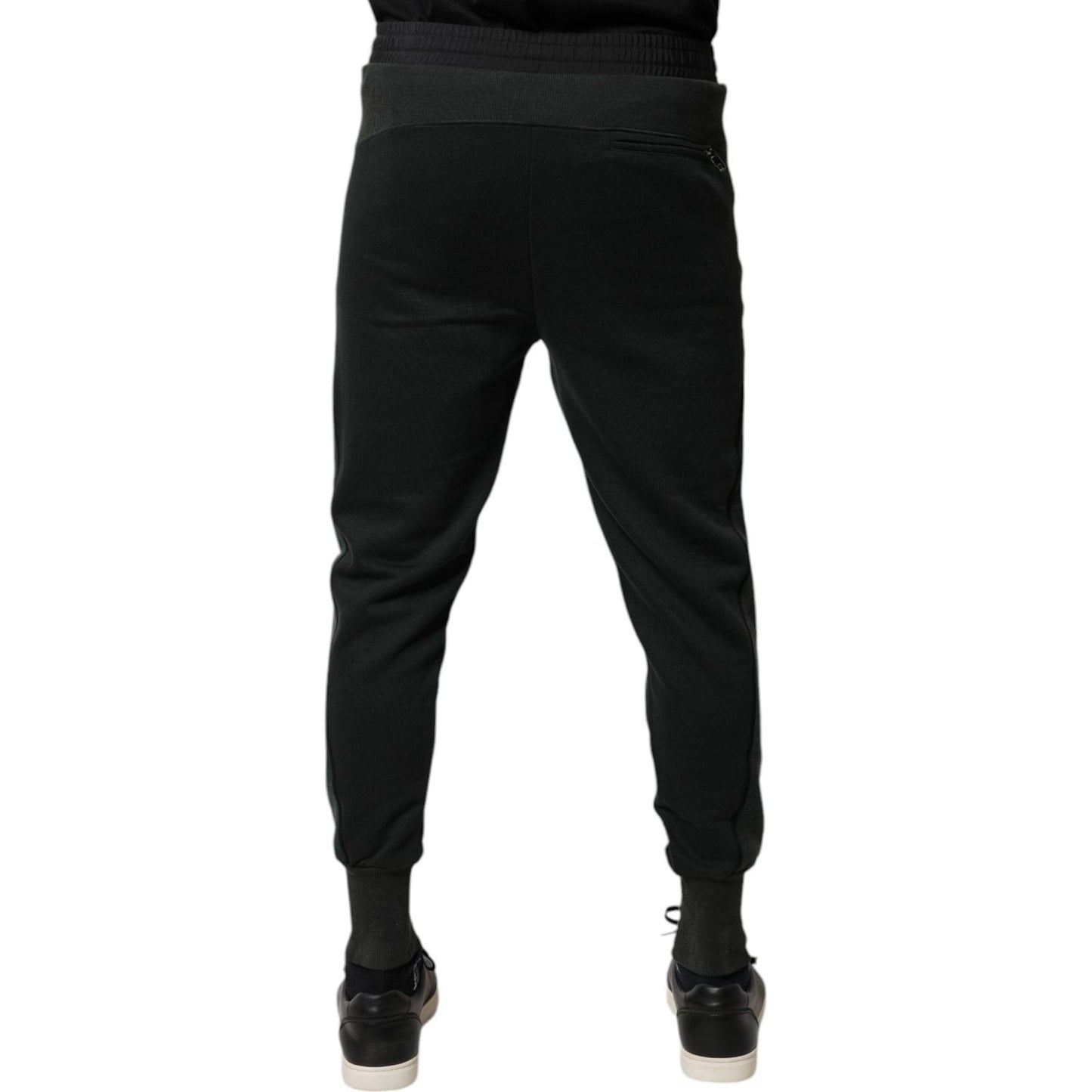 Dolce & Gabbana Black Cotton Blend Jogger Sweatpants Pants PAN76037-44