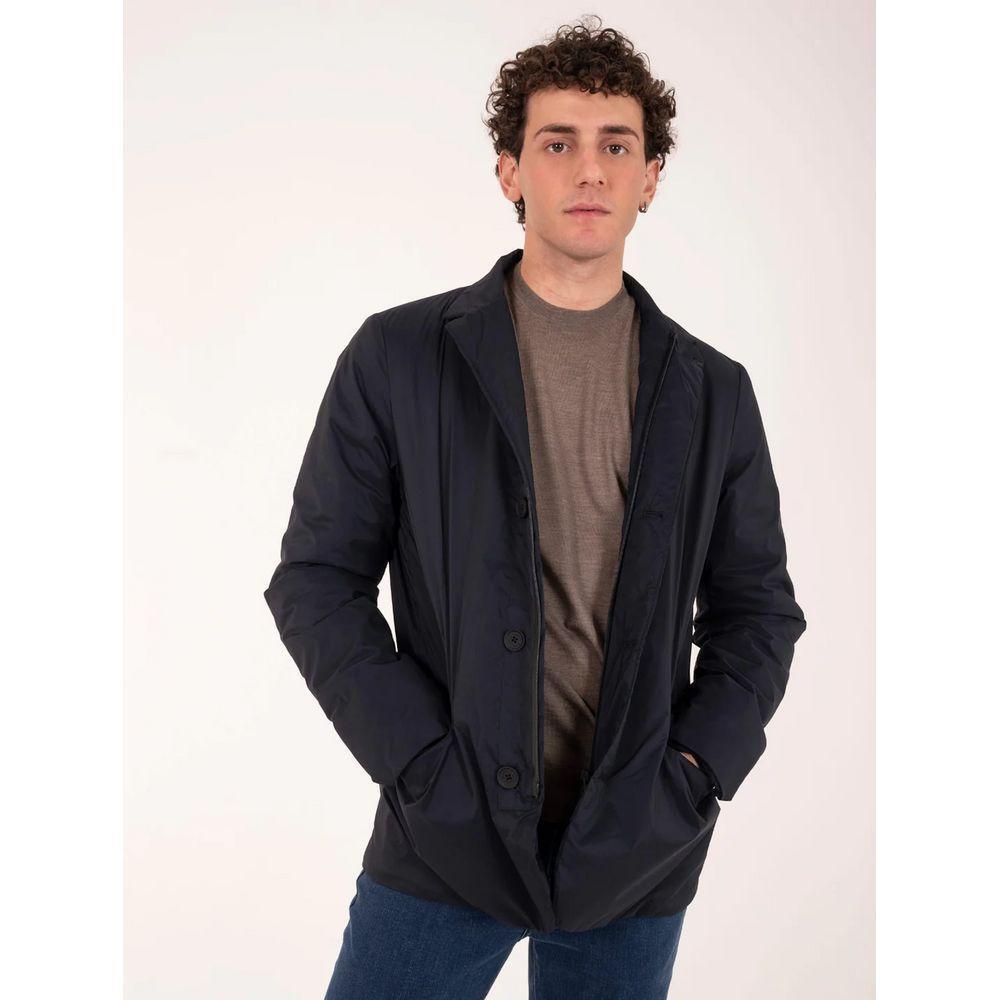 People Of Shibuya Blue Polyester Jacket PE-1022-IT46 | S