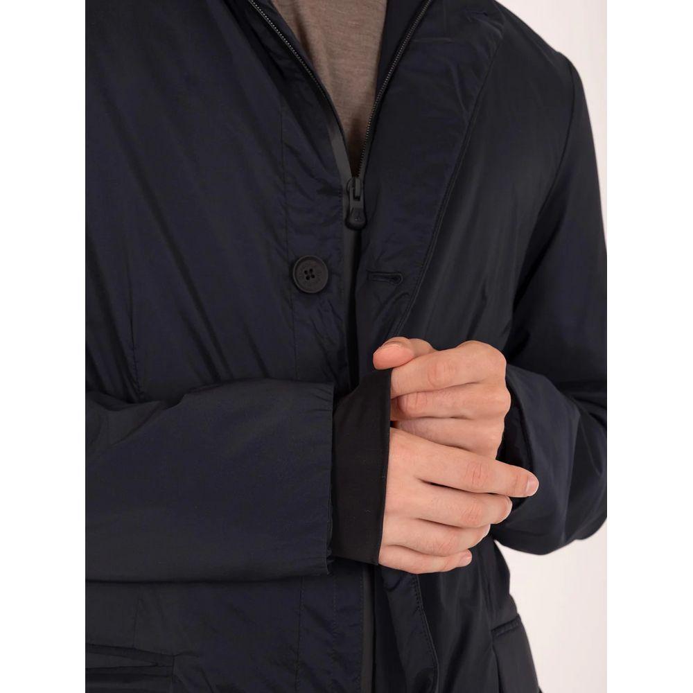 People Of Shibuya Blue Polyester Jacket PE-1022-IT46 | S