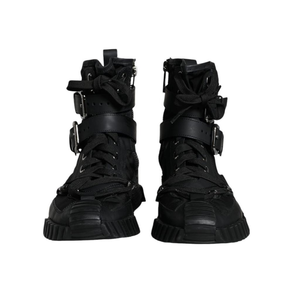 Dolce & Gabbana Black Nylon Sneaker DO-1051-EU38/US8