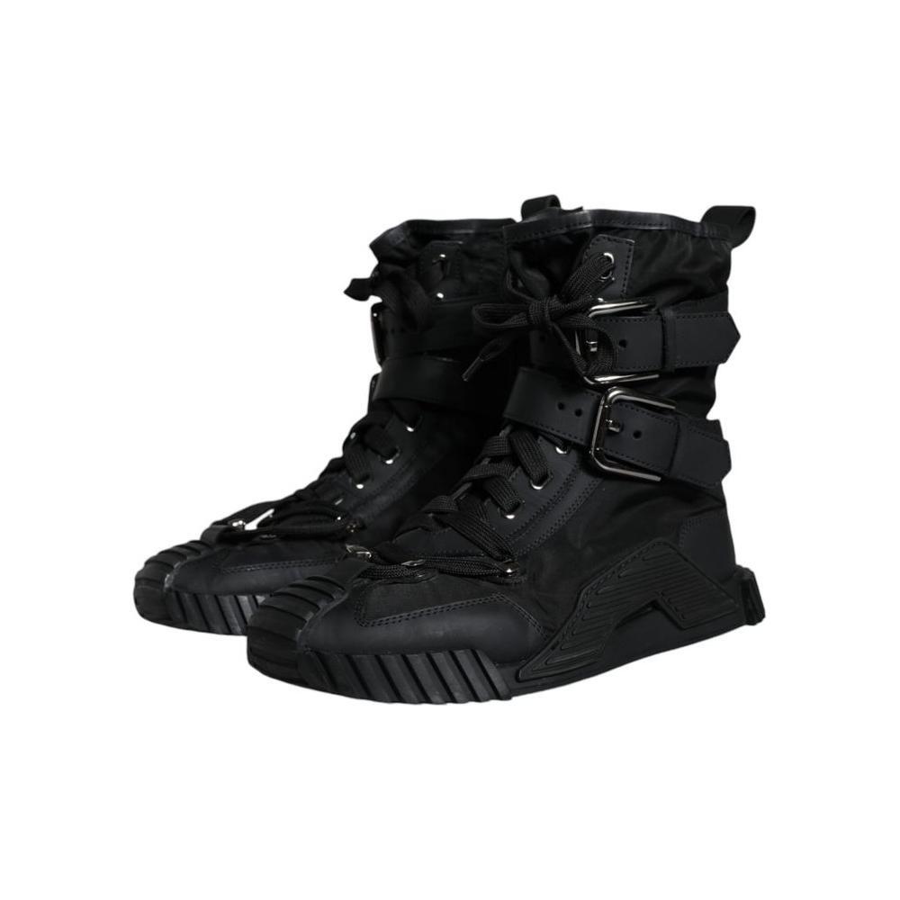 Dolce & Gabbana Black Nylon Sneaker DO-1051-EU38/US8