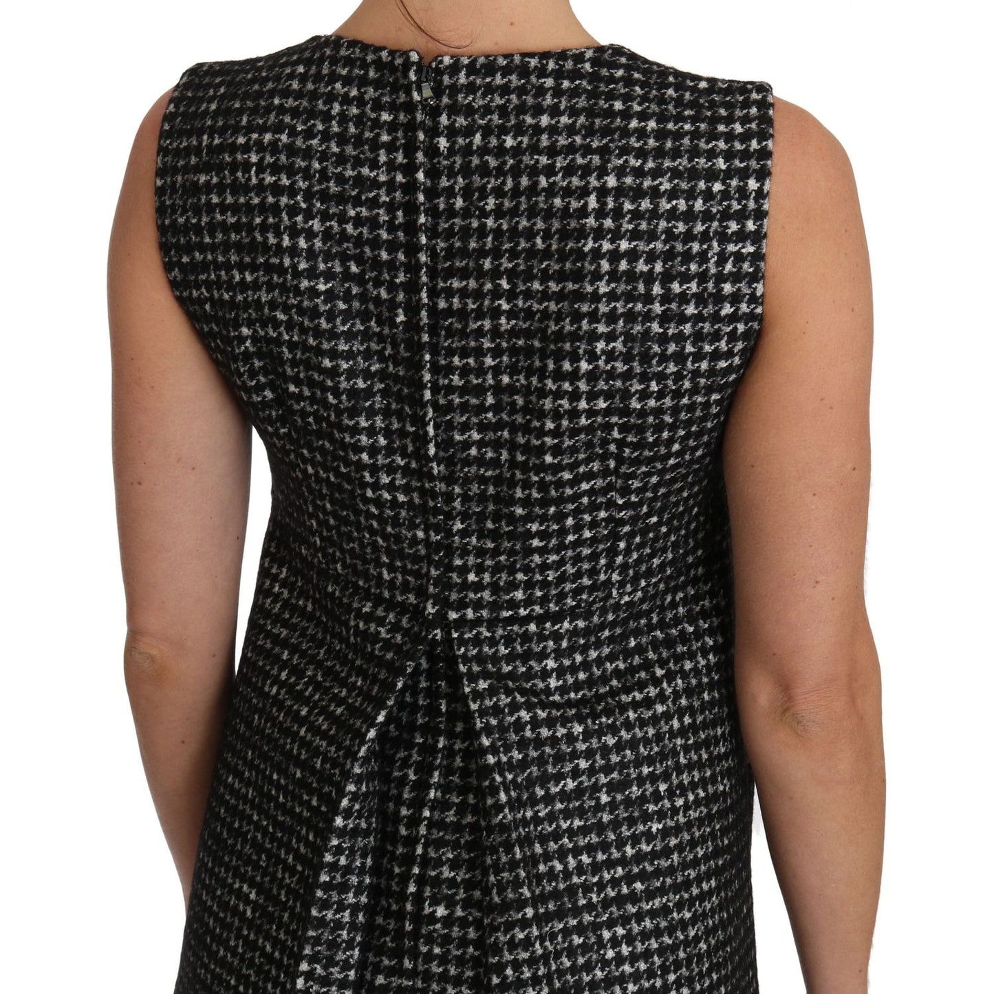 Dolce & Gabbana Gray Tulip Embroidered A-Line Shift Dress DR1491-42