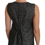 Dolce & Gabbana Gray Tulip Embroidered A-Line Shift Dress DR1491-42