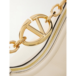 Valentino Garavani Ivory Leather Small Hobo Vlogo Shoulder Bag VGZW2B0Q42JDK098
