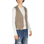 Gianni Lupo Beige Wool Waistcoat GI-14789300309-IT52 | XL