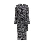 Crida Milano Como Dress in crêpe de chine CR-COMOBLACK-0/XS