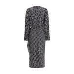 Crida Milano Como Dress in crêpe de chine CR-COMOBLACK-0/XS