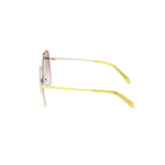 Emilio Pucci Yellow Metal Sunglasses EPEP02076141FAC