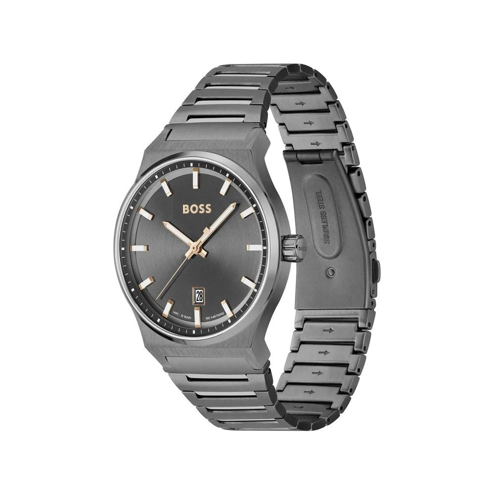 Hugo Boss Gray Stainless Steel Watch BO1514078AC