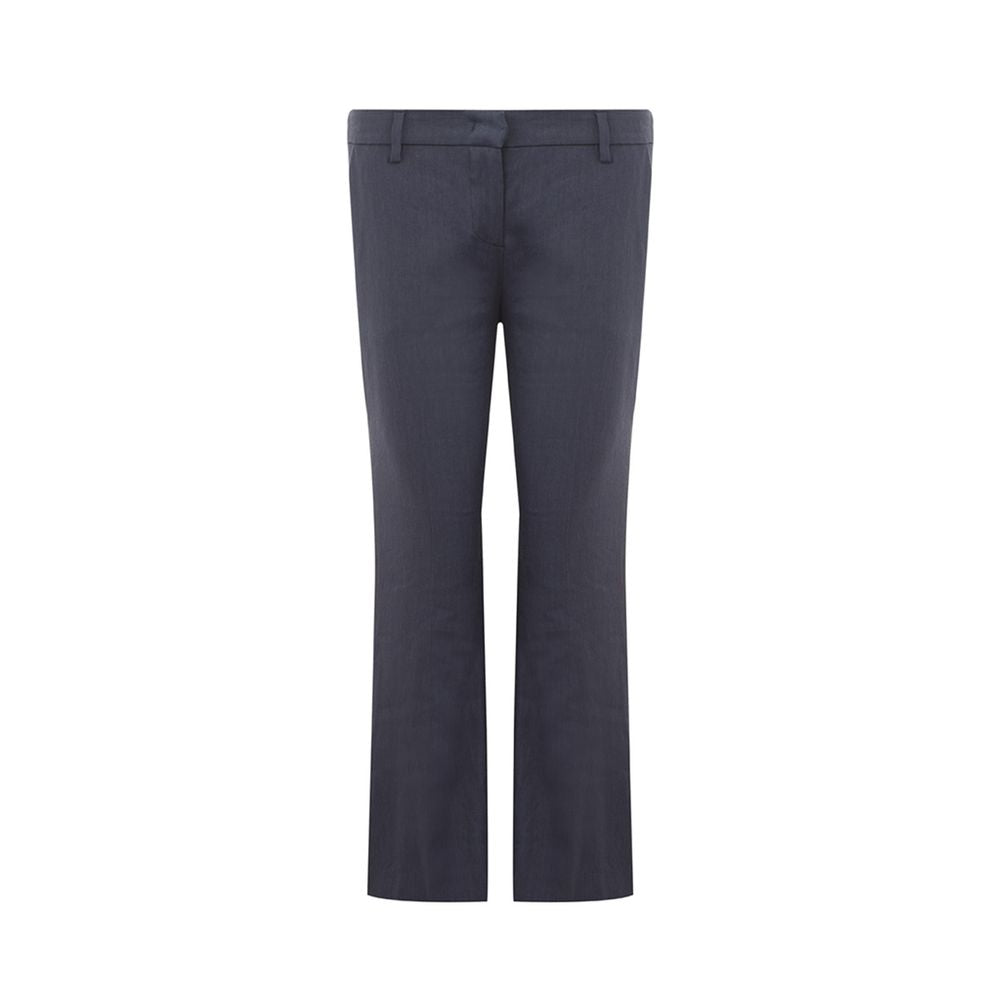 Lardini Chic Blue Linen Trousers LA-111967320013770-IT40|S