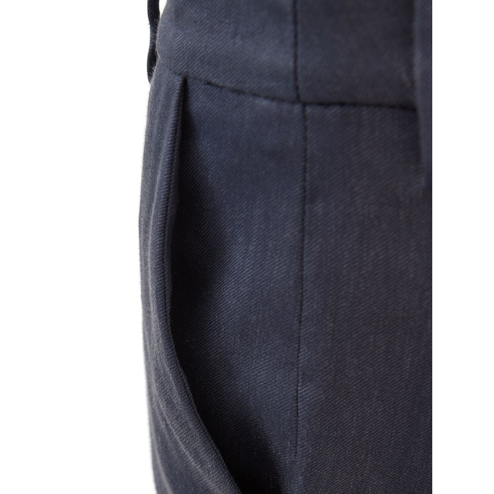 Lardini Chic Blue Linen Trousers LA-111967320013770-IT40|S