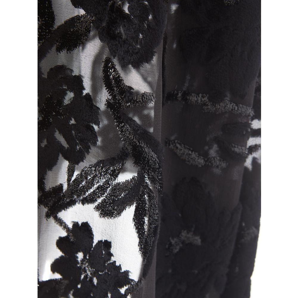 Lardini Elegant Black Viscose Dress LA-1157676-IT40|S