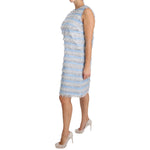 Dolce & Gabbana Light Blue Silver Shift Gown Dress DR1604-38