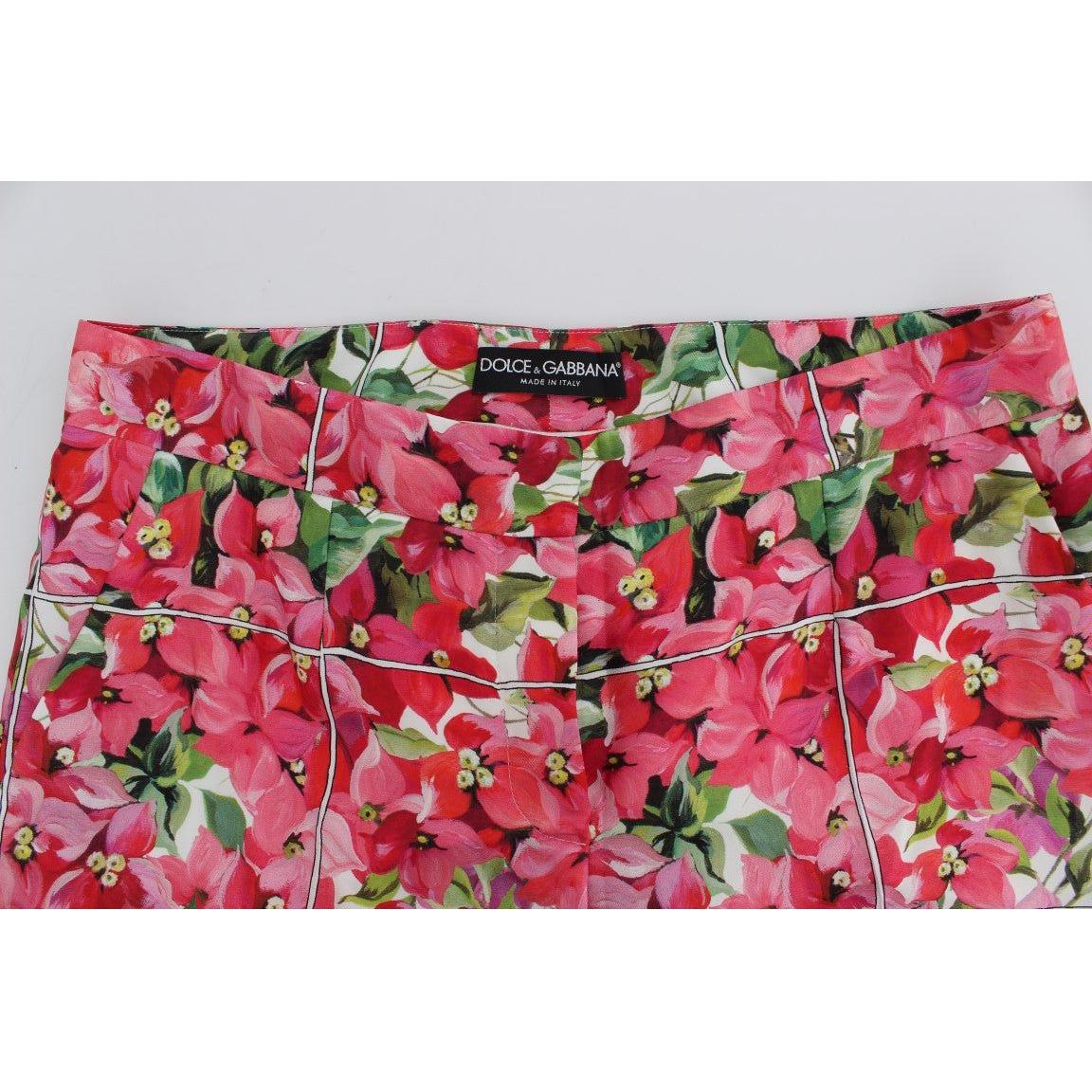 Dolce & Gabbana Multicolor Floral Knee Capris Shorts Pants SIG20001-1