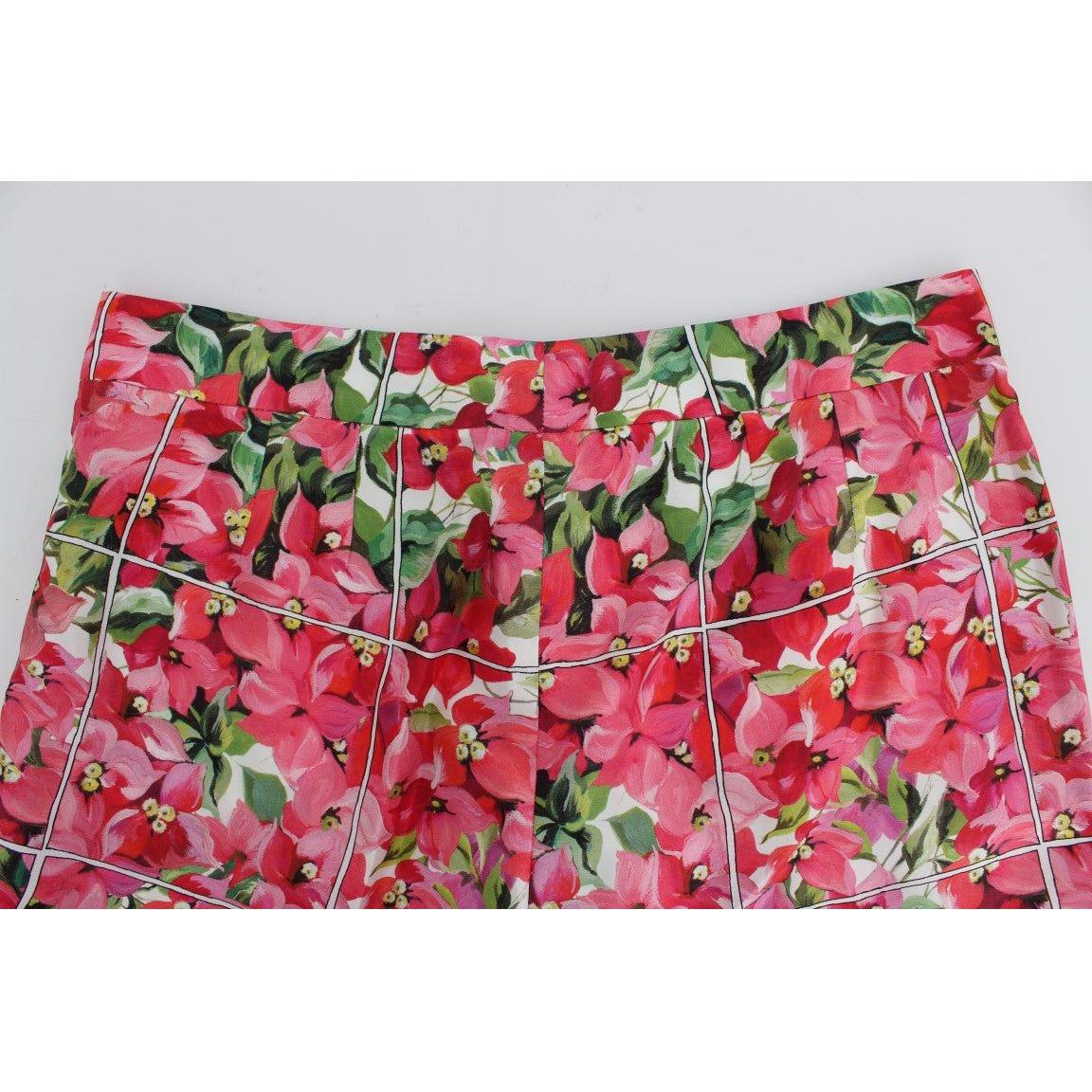 Dolce & Gabbana Multicolor Floral Knee Capris Shorts Pants SIG20001-1