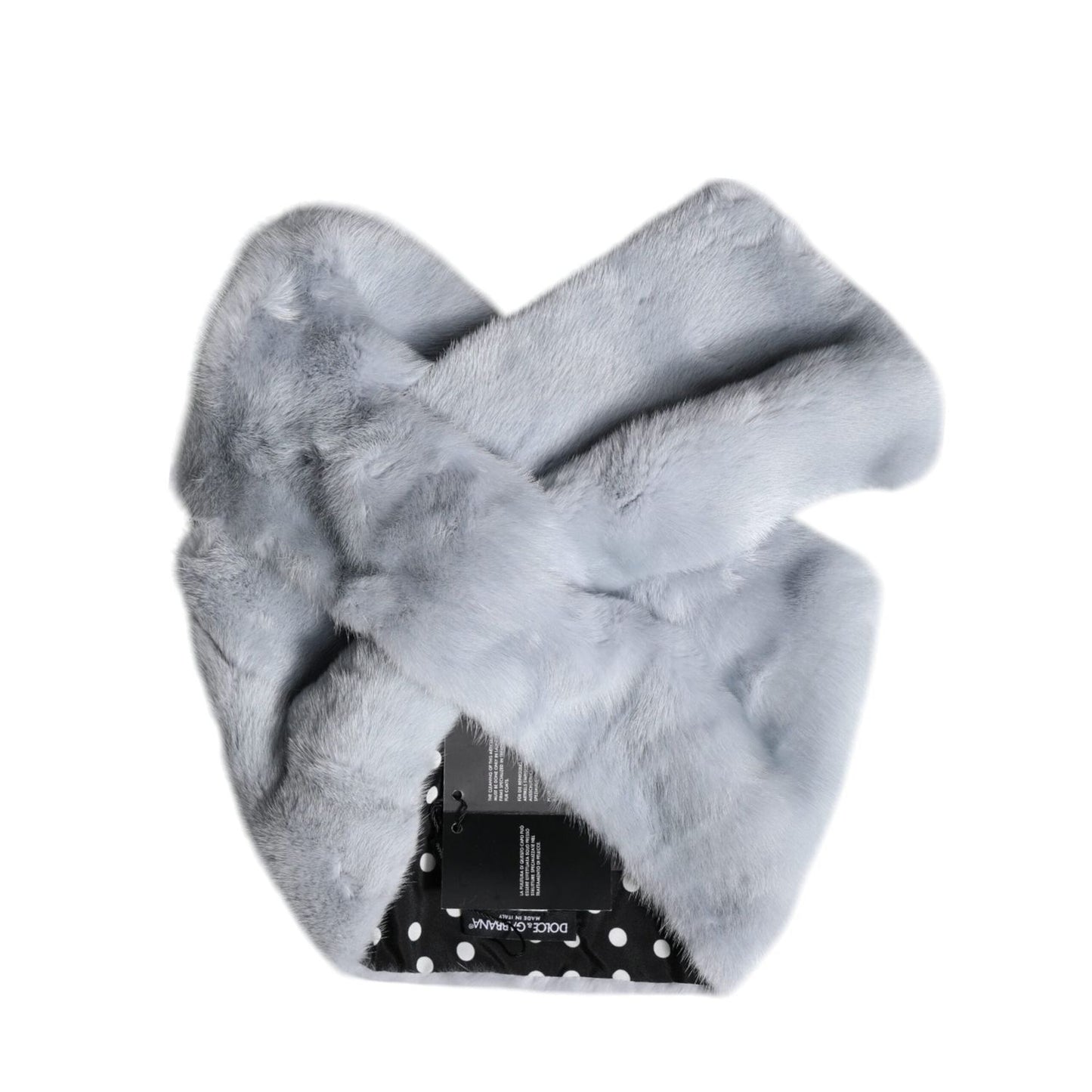 Dolce & Gabbana Powder Blue Mink Fur Neck Warmer Scarf MS7120