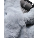 Dolce & Gabbana Powder Blue Mink Fur Neck Warmer Scarf MS7120