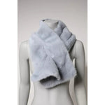 Dolce & Gabbana Powder Blue Mink Fur Neck Warmer Scarf MS7120