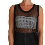 Dolce & Gabbana Black Mesh Transparent Blouse T-shirt TSH2380-42