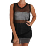 Dolce & Gabbana Black Mesh Transparent Blouse T-shirt TSH2380-42