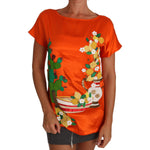 Dolce & Gabbana Sicilian Summer Silk Crystal-Embellished Top Dolce & Gabbana Chocolate