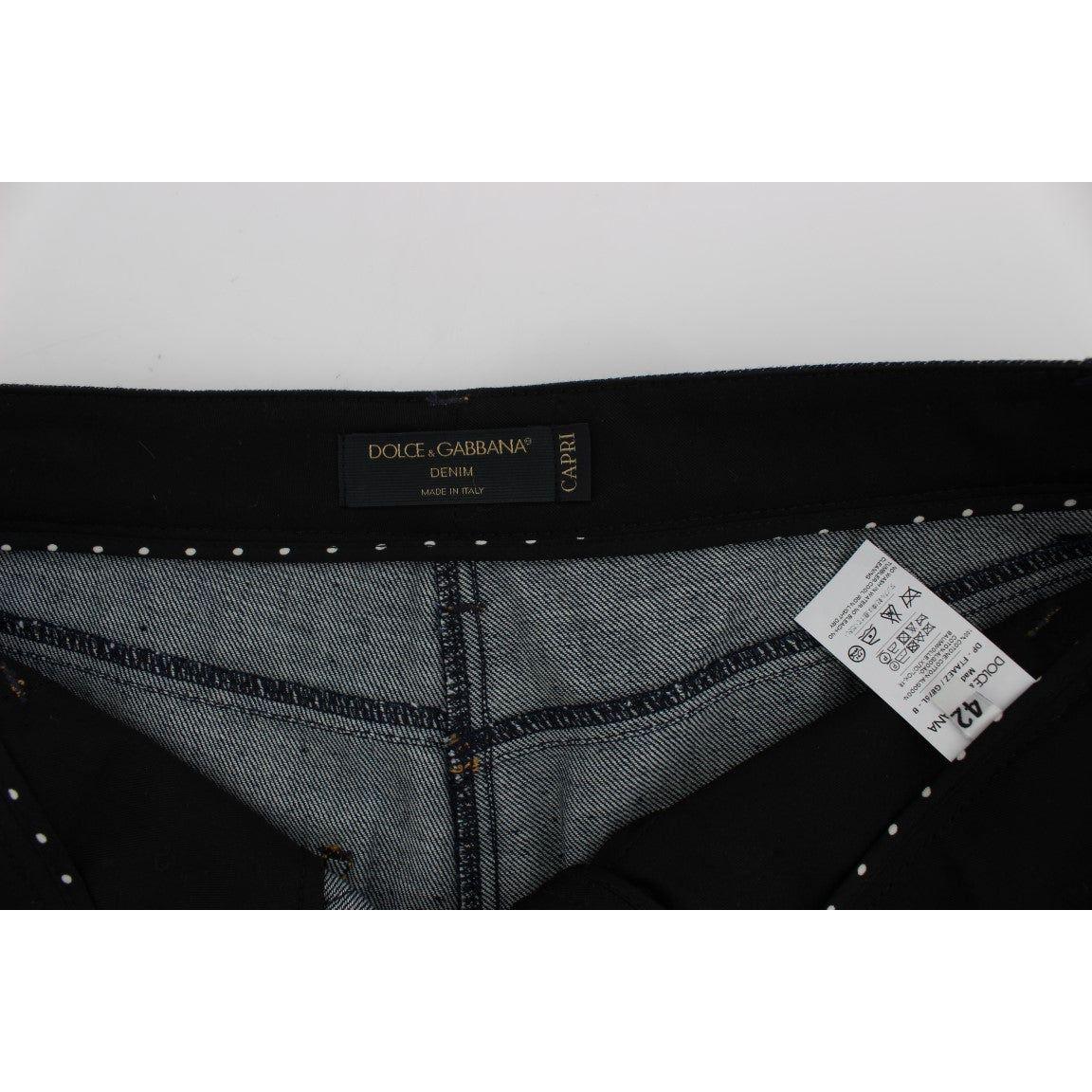 Dolce & Gabbana Blue Denim Cotton CAPRI Torero Jeans SIG20020-2