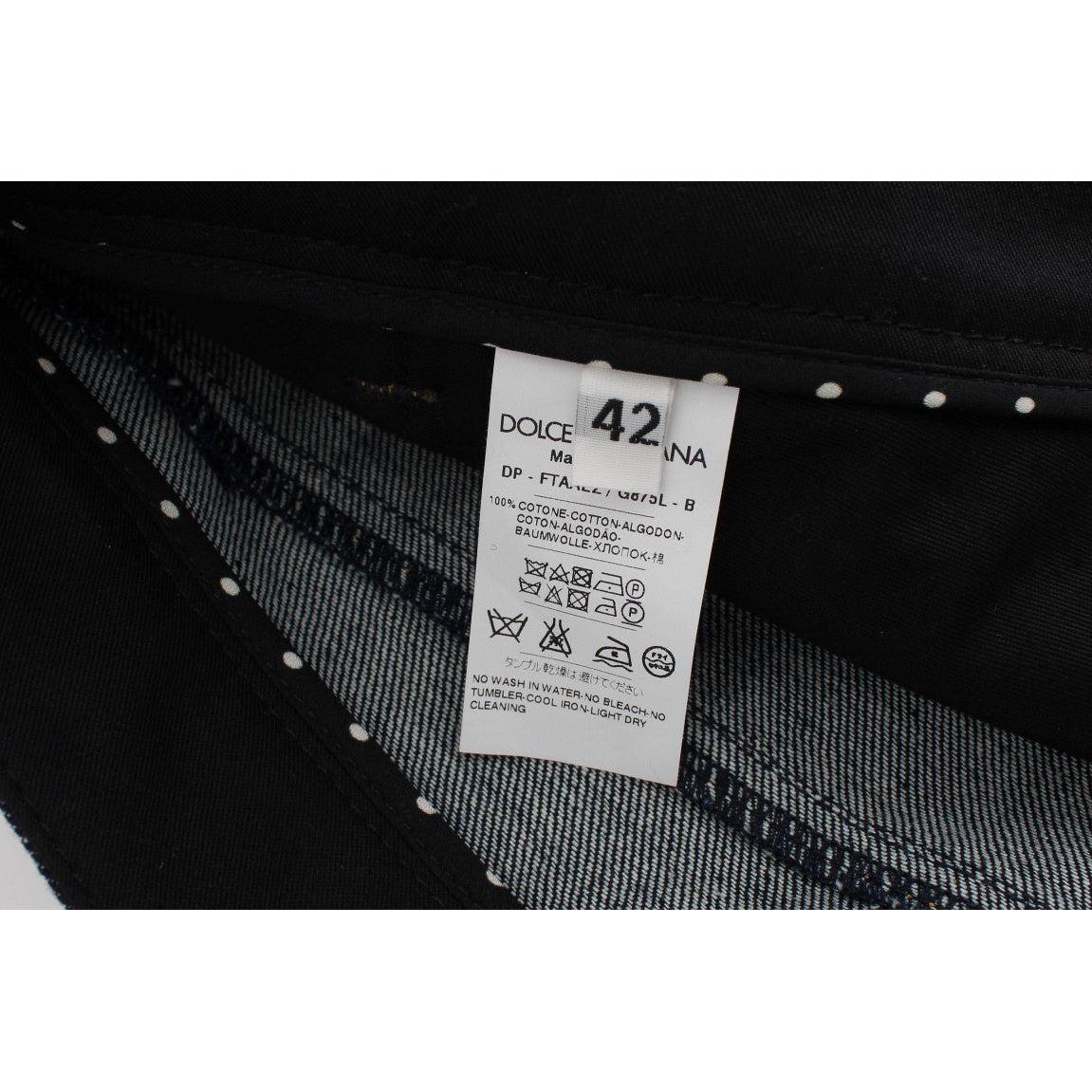 Dolce & Gabbana Blue Denim Cotton CAPRI Torero Jeans SIG20020-2