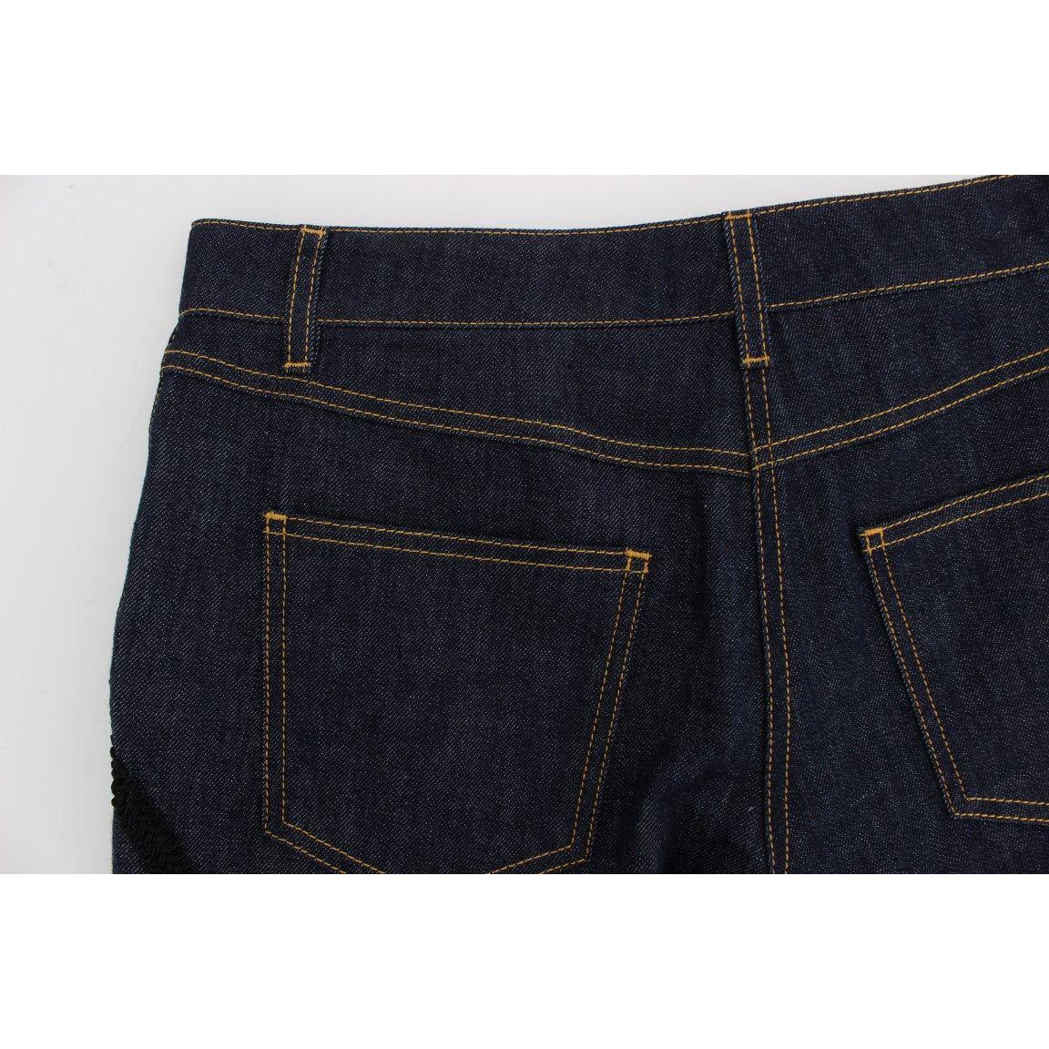 Dolce & Gabbana Blue Denim Cotton CAPRI Torero Jeans SIG20020-2