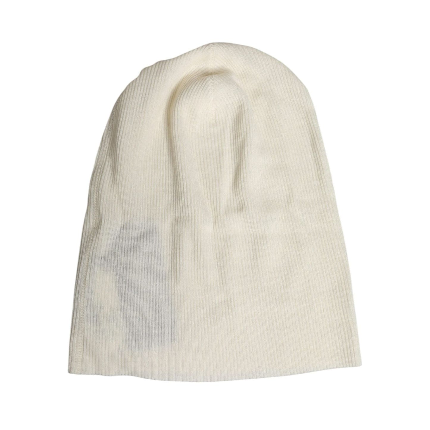 Dolce & Gabbana Beige Wool Blend Knitted Beanie Cap