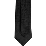 Dolce & Gabbana Black Patterned Silk Adjustable Necktie Tie