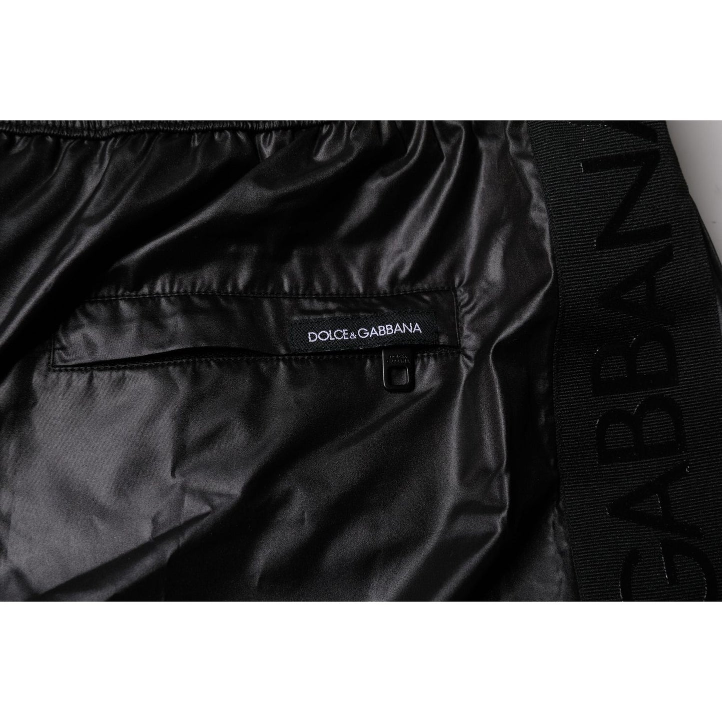 Dolce & Gabbana Black Polyester Beachwear Shorts Swimwear BIK1896-5