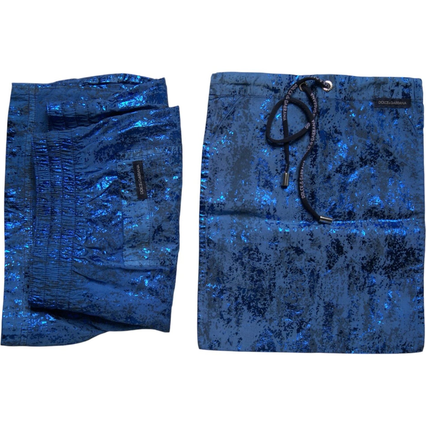 Dolce & Gabbana Blue Nylon Beachwear Swim Shorts 2Pc Swimwear BIK1916-4