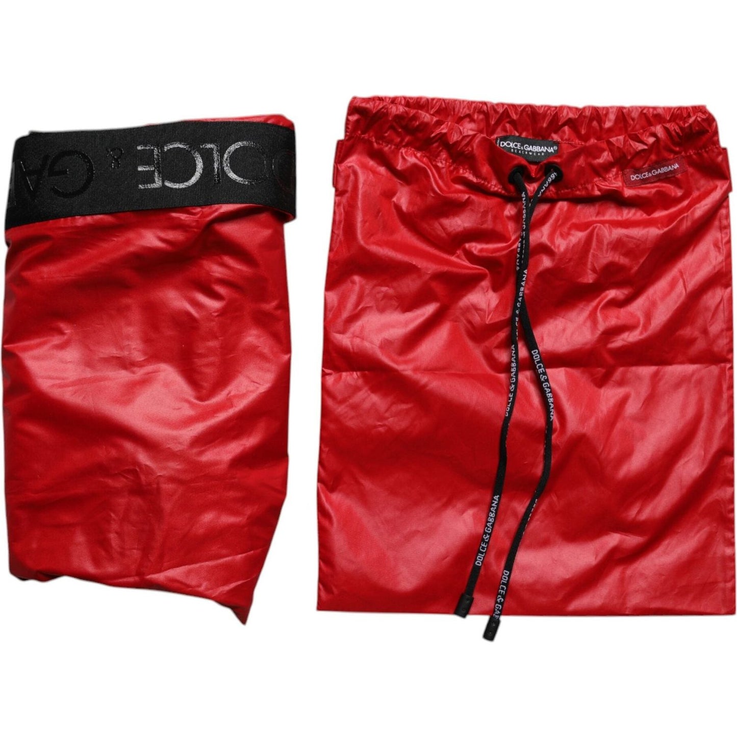 Dolce & Gabbana Red Polyester Beachwear Shorts 2Pc Swimwear BIK1923-3