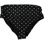 Dolce & Gabbana Black Polka Dot Swimsuit Bikini Bottom Swimwear BIK1945-4