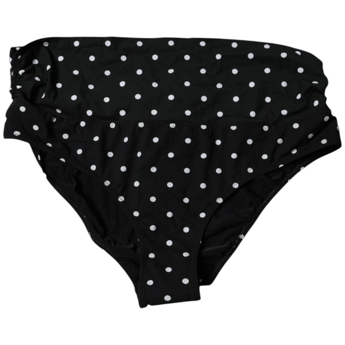 Dolce & Gabbana Black Polka Dot Swimsuit Bikini Bottom Swimwear BIK1945-4